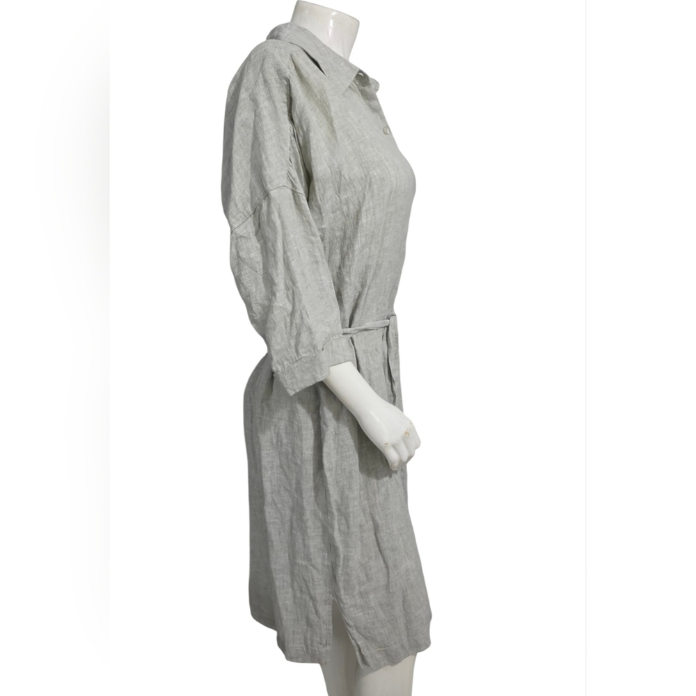 Tahari 100 % Linen Midi Shirt Dress XL NWT - Picture 6 of 14
